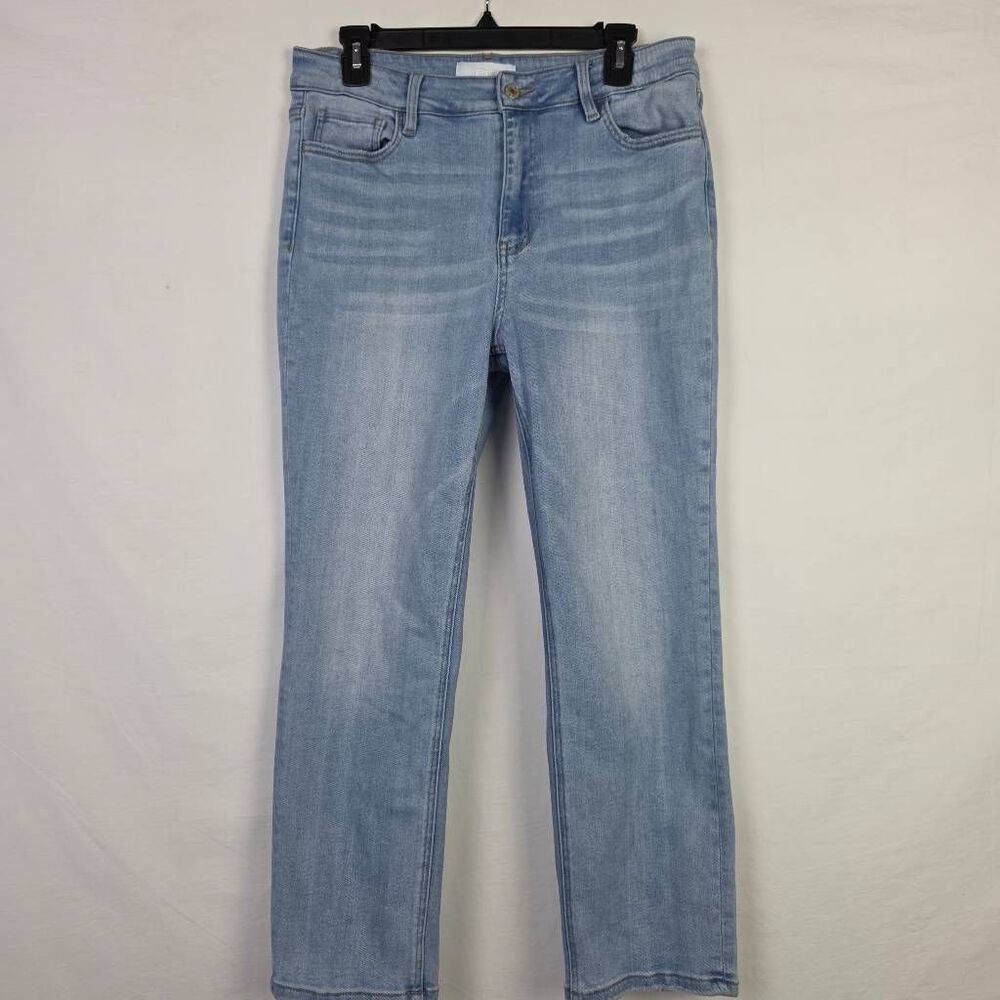 VERVET Blue Jeans Women's 31 Light Wash Straight Stretch - Picture 2 of 10